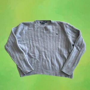 Vintage Wool Ralph Lauren Knit Ribbed Sweater